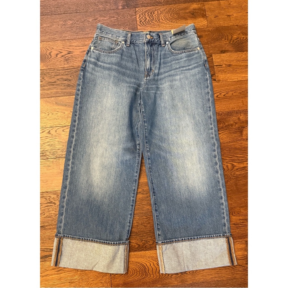 Madewell Blue Wide-Leg Jeans